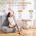 Trifold Mattress Single，4 Inch Folding Mattress Twin,Foldable Mattress,Tri Folding Mattress Removable and Washable with Handles and Non-Slip Bottom for RV/Camping/Guest Room, 75" x 25" x 4"