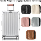 Luggage Handle Wraps -Suitcase Handle Wraps Travel Bag Handle Covers Suitcase Identifier Luggage Makers Covers(3Pcs-Pale Pink)