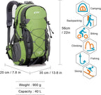 Diamond Candy Waterproof Hiking Backpack for Men and Women, Lightweight Day Pack for Travel Camping