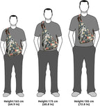 KL928 Canvas Sling Bag - Small Crossbody Backpack Shoulder Casual Daypack Rucksack for Men Women