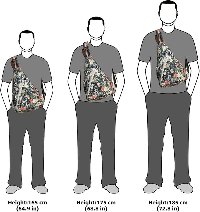 KL928 Canvas Sling Bag - Small Crossbody Backpack Shoulder Casual Daypack Rucksack for Men Women