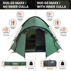 Crua Duo Outdoor Camping Tent – 2 Person Tent for Camping, Easy Pop-up Assembly, Lightweight and Waterproof Outdoor Gear for Hiking Backpacking, Weather Resistant