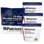 4Patriots 4-Week Kit + 72-Hour Kit Survival Food Bundle: Designed to Last 25 Years, 212 Servings