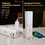 KLARUS CL2 Rechargeable Camping Lantern, 750LM 7 Light Modes Waterproof Foldable Tent Light with Power Supply for Emergency, Camping, Beach, Travel, Power Outages