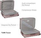 TUMI - 19 Degree Lite 4 Wheel Luggage - Lightweight and Highly Durable, Modern Contour, Hard Shell Men's and Women's Suitcase - 30" Extended Trip Packing Case, Blush