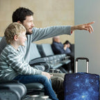 Luggage Cover,Washable Elastic Suitcase Cover Protector Galaxy, XL: Fit 29-30 Inch Luggage