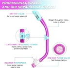 Snorkeling Gear for Kids Ages 5-15, 4 in 1 Mask Fins Snorkel Set with HD Tempered Glass Panoramic View Anti-Fog Mask, Dry Top Snorkel, Adjustable Trek Fins, and Mesh Bag, Kids Snorkel Set for Youth