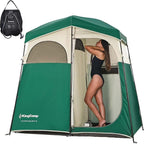 KingCamp Shower Tent, Portable Privacy Tent Outdoor Camping 1/2 Room Toilet Tents with Shower Bag & Dressing Room for Beach, Camping & Hiking