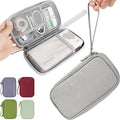 CAAORDKSO Cord Organizer Travel Cable Organizer Bag Tech Electronic Organizer Travel Case, Waterproof Electronic Accessories Pouch Bag for Cable, Cord, Charger, Phone, Power Bank, Earphone(Light Grey)