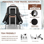 Focdod Laptop Backpack for Women Bookbag: 15.6 inch Work Backpacks with Pouch Pocket for Large Capacity Cup & USB Charger College Book Bag Travel Business Nurse Teacher Bookbags Anti-theft Back Pack