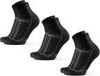DANISH ENDURANCE Ultra-Comfort Quarter Running Socks - 3 or 5 Pack