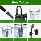 InkTrail Portable Camping Shower with Heater, Long-Lasting 6000mAh Rechargeable Camping Shower with Sprayer Head,4 Spray Modes,IPX7 Waterproof Outdoor Camp Pump for Hiking, Travel, Car, Pet