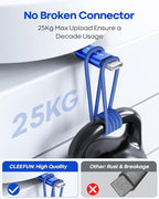 CLEEFUN USB C Cable 6ft, 5-Pack USB A to Type C Charger Cord Fast Charging for iPhone 17 16 15 Pro Max Plus Air 16e, for Samsung Galaxy S25 S24 S23 S22 S21 S20 S10 A17 A16 A15 A56 A55 A26 A35 A36