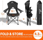 Sportneer Folding Camping Chair: 3 Adjustable Angle Camping Chair with Backrest Headrest & Carry Bag - Portable Folding Chair for Camping Outdoor, 1 Pack