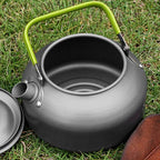 Docooler Camping Kettle - 0.8L Portable Ultra-Light Outdoor Hiking Camping Picnic Water Kettle, Teapot, Coffee Pot - Compact, Quick-Heat & Anti-scalding