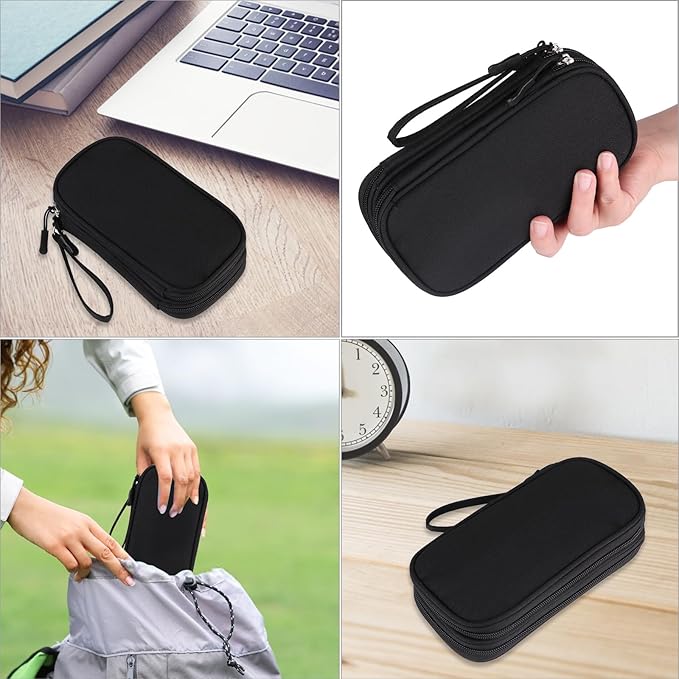 JIAKAI Travel Cable Organizer - Electronics Accessories Bag-Black
