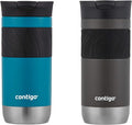 Contigo Byron 2.0 Stainless Steel Travel Mug with SNAPSEAL Lid 16oz. 2 Pack Sake/Juniper