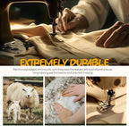 Merino Wool Blend Camping Blanket Ultra Warm, Moisture Wicking, Portable Outdoor Blanket for Camping, RV Trips, Adventures, Picnic, Bushcraft Survival Kits, Large 86"x62"