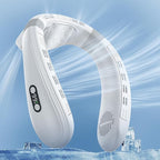 Neck Air Conditioner Fans That Blow Cold Air Cooling Device Wearable Fan, 5200mAh Battery Operated Rechargeable Personal Fan, 3+3 Speeds Perfect for Women Men