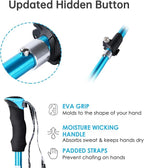 Trekking Poles - Aluminum 7075 Adjustable Walking Sticks with Quick Locks, Expandable to 53", Ultralight for Hiking, Camping, Mountains (Set of 2)