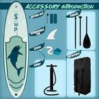 FunWater Inflatable Stand Up Paddle Board 10'/10'6"/11'/11'6" Paddle Board for Adults & Youth, Paddleboards Inflatable with Premium SUP Accessories, Wide Stable, Non-Slip Comfort Deck