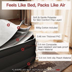 CHILLSUN Twin Air Mattress with Built in Pump, Upgraded 18" Raised Comfort Blow up Mattress, Durable Inflatable Mattress Air Bed for Guests & Home, Colchon Inflable, Airbed 700lbs Max