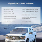 440W Portable Solar Panel, 17.2lbs Foldable SolarBag, Splits 2×220W Solar Blanket, 25% High Efficiency, Lightweight Solar Panel Charger for Camping, RV, SUV, Marine, Off Grid