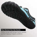 L-RUN Barefoot Water Shoes Women Mens Aqua Sock Athletic Hiking Water Sports Shoes for Swim Beach Pool Sand Diving Walking