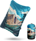 Camping Pillow,Supportive Compressible Travel Pillow Large Size Lightweight Camp Pillow with Storage Bag for Camping,Hiking,Backpacking,Airplane