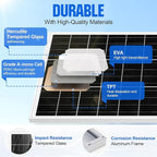 ECO-WORTHY 195 Watt Solar Panel 12 Volt Monocrystalline Solar Panel High Efficiency PV Module Power Charger for Sunsheds, Canopies, RVs, Farms and Other Off-Grid Applications