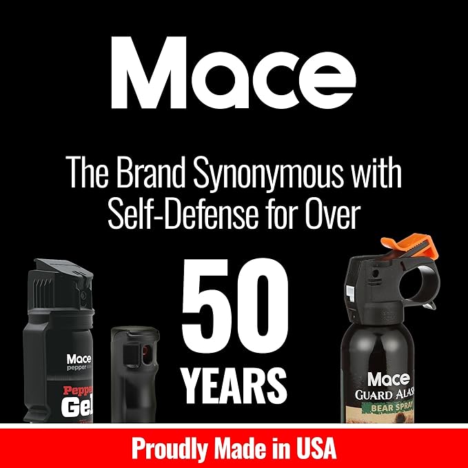 Mace Animal Repellent Sprays - Guard Alaska Bear Spray & Muzzle Dog Repellent Spray, EPA Registered, Outdoor Safety & Self Defense Protection for Hiking, Camping, & Animal Encounters