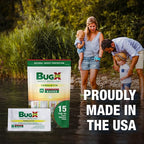 CoreTex Bug X FR DEET-Free Insect Repellent Wipes - Pack of 50 Single-Use, Naturally Derived Geranium Oil Bug Wipes - Protects Against Flies, Fleas & Mosquitoes - Travel Mosquito Repellent Towelettes