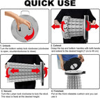 ALEVMOOM Upgraded Portable Collapsible Stool with Cushion, Telescoping Folding Stool for Adults, Lightweight Yet More Sturdy Capacity 600 lbs for Camping Fishing Hiking BBQ