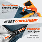 MEREZA Sleeping Bags XL for Adults Cold Weather Mens Large Wide Sleeping Bag for Big and Tall Girls Boys with Compression Sack for Camping Backpacking Warm & Cool Weather