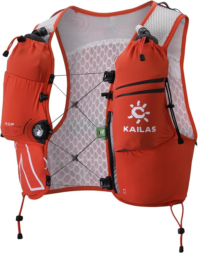 KAILAS FUGA AIR 8 Ⅳ Running Hydration Vest Hydration Pack Lightweight with Two TPU Water Bladders for Women Men Trail Cycling Hiking