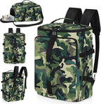 Gym Bag for Men Women with Shoes Compartment Duffle Bag for Travel Hiking Waterproof Backpack Fitness Workout(Camouflage)