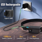 BIAT LED Headlamp Rechargeable, 230° Wide Beam Headlight with Motion Sensor, 90° Rotation and Removable Head Lights for Forehead, 5Mode Head Lamp for Adults, Camping Essentials Gear for Hiking