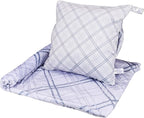 3 in 1 Travel Pillow Blanket Set with Removable Flannel Blanket Throw,Hand Warmer Pockets,Pillow (Color5, 60in*79in)