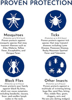 Proven Insect Repellent Spray, Keep Mosquitoes, Ticks and Flies Off, DEET Alternative Repellent, Up to 12-Hour Protection, Great for Camping or Hiking, 6 oz, Odorless Spray, 2 Pack