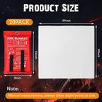 Moukeren Fire Blanket Fire Emergency Blankets for Home Kitchen, Survival Safety Flame Suppression Blanket Fiberglass Fireproof Blanket Flame Retardant Blanket for Fireplace Car Office Camping
