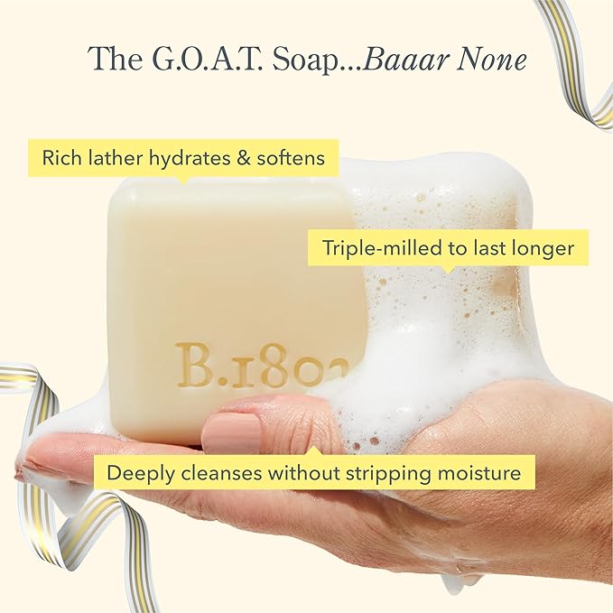 Beekman 1802 Glacial Mint & Eucalyptus 3-Piece Body Care Set – Goat Milk Skincare Gift Set with Bar Soap, Whipped Body Cream & Hydrating Hand Cream – Travel Size Body Care Kit