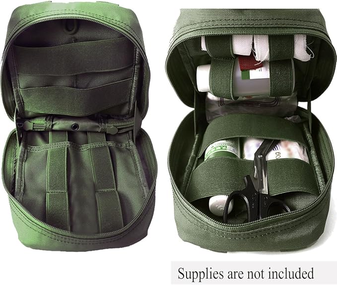Carlebben EMT Pouch MOLLE Ifak Pouch Tactical MOLLE Medical First Aid Kit Utility Pouch