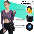 32/40/64oz Insulated Water Bottle with Paracord Handle, Sleeve Carry Strap, Straw Spout Lid, Wide Mouth Metal Canteen Sports Thermo Mug, Leak & Sweat Proof Cold Flask Jug for Camping Traveling