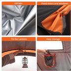 EchoSmile Instant Pop Up Camping Tent, 2/4/6 Person, Easy Setup Tent, Water Resistant Dome, Portable with Carry Bag