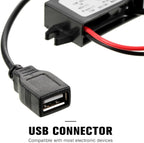 Weewooday 2 Pieces 12v to 5v Dc Converter Buck Module USB Output Power Adapter Dc Car Power Converter Regulator