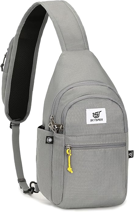 SKYSPER Sling Bag RFID Anti-Theft Crossbody Bag Recycled Travel Cross Body Bag Shoulder Sling Daypack