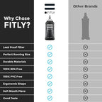 Soft Flask - Shrink As You Drink Soft Water Bottle for Hydration Pack - Folding Water Bottle Ideal for Running, Hiking, Cycling, Climbing & Rigorous Activity