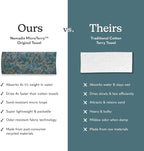 Nomadix Original Towel - Perfect for Beach, Pool, Travel, Camping, Yoga - Made with Recycled Materials - Super Absorbent - Sand Resistant - Camo Green - 72.5" x 30"