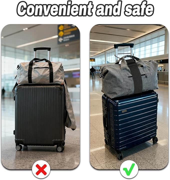 Luggage Straps for Suitcases，Multi-Use Strong Adjustable Luggage Connector Straps, Durable, Waterproof, Bungee Straps，Travel Suitcase Essential Travel Essentials (Black & Colored Straps 4PCS)