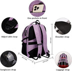 SHRRADOO Anti Theft Laptop Backpack Travel Backpacks with usb Charging Port for Women Men High School College Backpack Computer Bag Fits 17 Inch Laptop,Purple | Travel Backpacks, usb Charging Port, College Backpack, Computer Bag